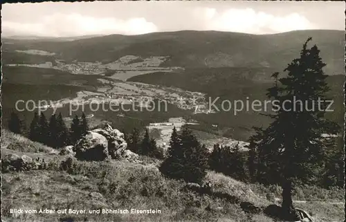 Bayerisch Eisenstein Blick vom Arber Kat. Bayerisch Eisenstein