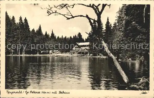 Zwiesel Niederbayern Arbersee Seehaus Kat. Zwiesel