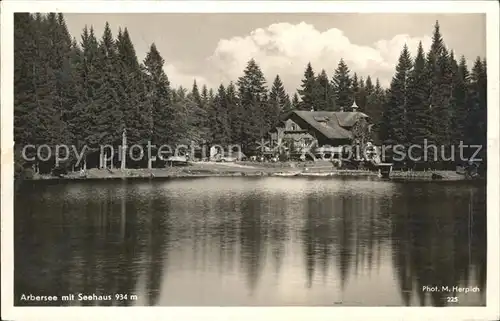 Zwiesel Niederbayern Arbersee Seehaus Kat. Zwiesel