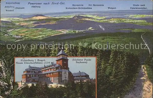 Oberwiesenthal Erzgebirge Karte vom Erzgebierge  Kat. Oberwiesenthal