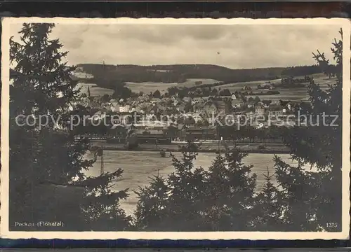 Pockau Stadtansicht Kat. Pockau Floehatal