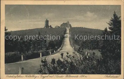 Fichtelberg Oberwiesenthal Unterkunftshaus mit Wetterwarte Kat. Oberwiesenthal