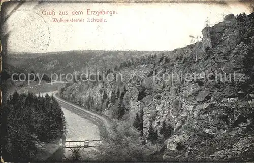 Wolkenstein Erzgebirge Wolkensteiner Schweiz Kat. Wolkenstein