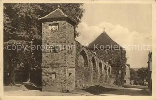 Marienberg Erzgebirge Zschopauer Tor und 400jaehrige Stadtmauer Kat. Marienberg