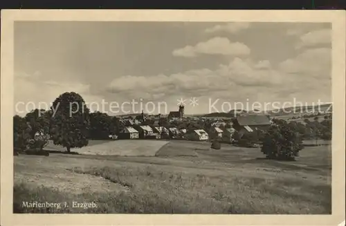 Marienberg Erzgebirge Teilansicht Kat. Marienberg