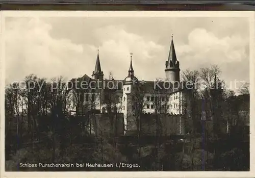 Neuhausen Erzgebirge Schloss Purschenstein Kat. Neuhausen Erzgebirge