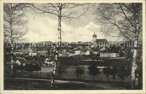 Marienberg Erzgebirge Stadtblick mit Kirche Kat. Marienberg