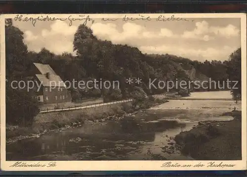 Mittweida Partie an der Zschopau Kat. Mittweida