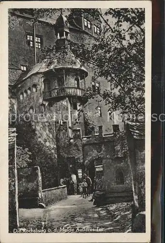 Rochsburg Schloss an der Mulde aeusseres Tor Kat. Lunzenau