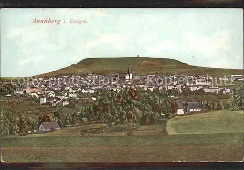 Annaberg Buchholz Erzgebirge Totalansicht Kat. Annaberg