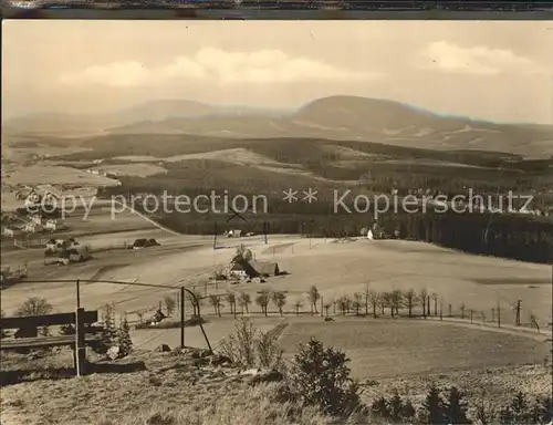 Baerenstein Annaberg Buchholz Blick zum Fichtelberg Kat. Baerenstein