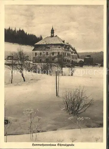 Schmalzgrube Hammerherrenhaus Kat. Joehstadt