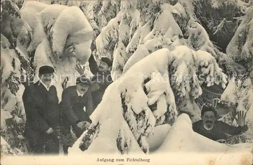 Fichtelberg Oberwiesenthal Aufgang zum Fichtelberg Kat. Oberwiesenthal