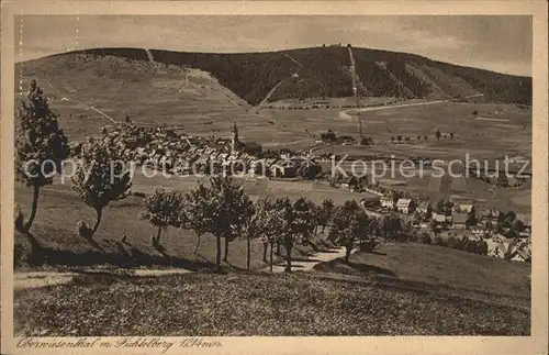 Oberwiesenthal Erzgebirge mit Fichtelberg Kat. Oberwiesenthal