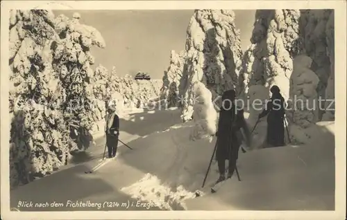 Oberwiesenthal Erzgebirge Winteridyll am Fichtelberg Kat. Oberwiesenthal