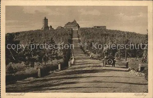 Fichtelberg Oberwiesenthal Unterkunftshaus Wetterwarte Autostrasse Kat. Oberwiesenthal