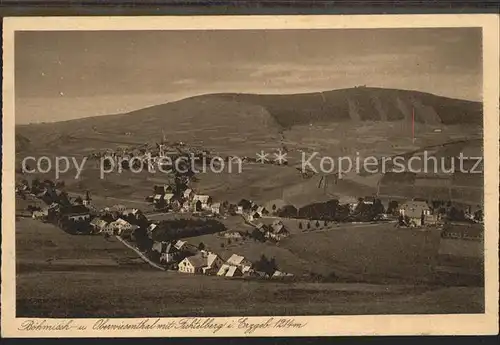 Oberwiesenthal Erzgebirge mit Fichtelberg Kat. Oberwiesenthal