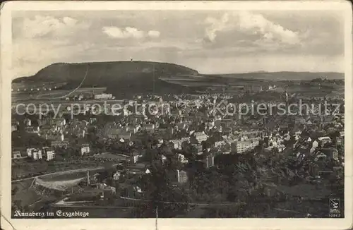 Annaberg Buchholz Erzgebirge mit Poehlberg Kat. Annaberg