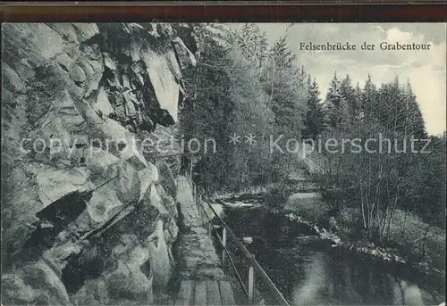 Reinsberg Freiberg Felsenbruecke der Grabentour Kat. Reinsberg Freiberg