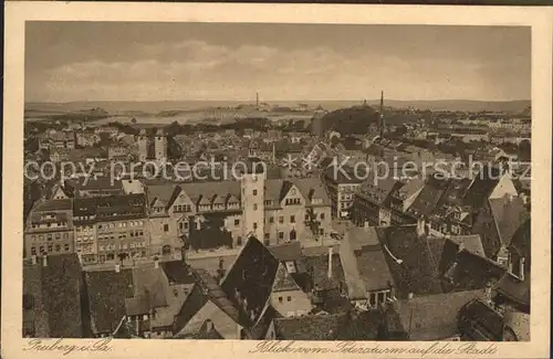 Freiberg Sachsen Stadtblick vom Petersturm Kat. Freiberg