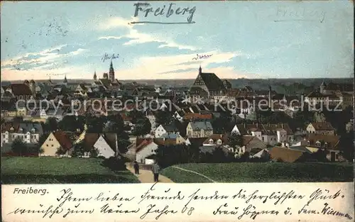 Freiberg Sachsen Gesamtansicht Kat. Freiberg