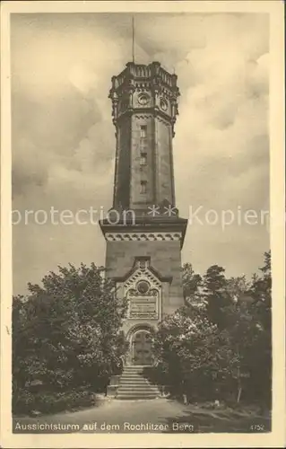 Rochlitz Sachsen Aussichtsturm auf dem Rochlitzer Berg Kat. Rochlitz