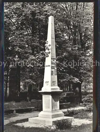 Annaberg Buchholz Erzgebirge Distanzsaeule am Koeselitzplatz Kat. Annaberg