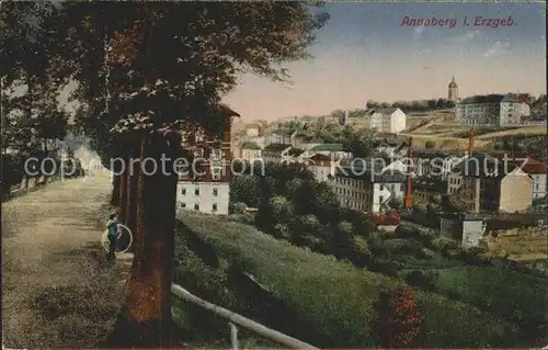 Annaberg Buchholz Erzgebirge Stadtansicht Kat. Annaberg