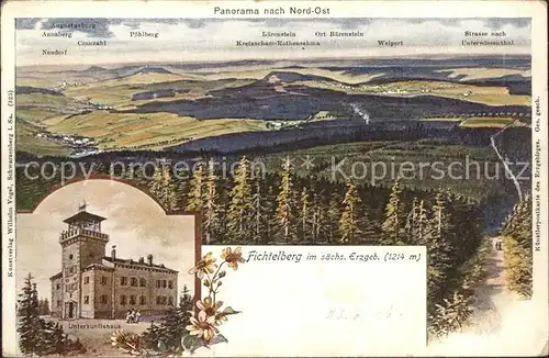 Oberwiesenthal Erzgebirge Fichtelberg Unterkunftshaus Kat. Oberwiesenthal