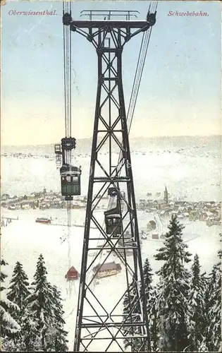 Oberwiesenthal Erzgebirge Schwebebahn Kat. Oberwiesenthal