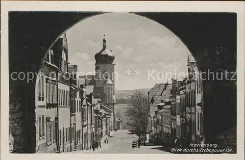 Marienberg Erzgebirge Zschopauer Tor Kat. Marienberg