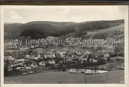 Olbernhau Erzgebirge Stadtansicht Kat. Olbernhau