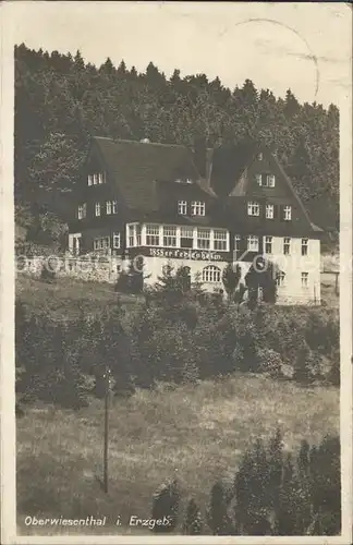 Oberwiesenthal Erzgebirge 1858er Ferienheim Kat. Oberwiesenthal