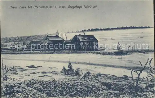 Oberwiesenthal Erzgebirge Neues Haus Winter Kat. Oberwiesenthal