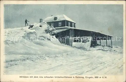 Oberwiesenthal Erzgebirge Hirtstein Unterkunftshaus Kat. Oberwiesenthal