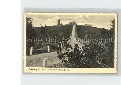 Fichtelberg Oberwiesenthal Autostrasse Wetterwarte Unterkunftshaus Kat. Oberwiesenthal