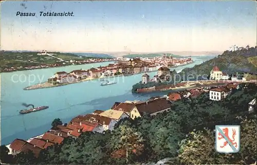 Passau Totalansicht Kat. Passau