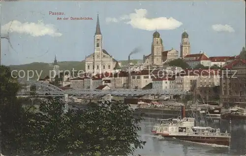 Passau Donaubruecke Kat. Passau