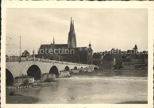 Regensburg Dom Bruecke Kat. Regensburg