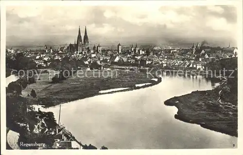 Regensburg Stadtblick mit Dom / Regensburg /Regensburg LKR