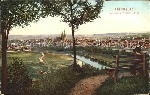 Regensburg Stadtblick mit Dom / Regensburg /Regensburg LKR