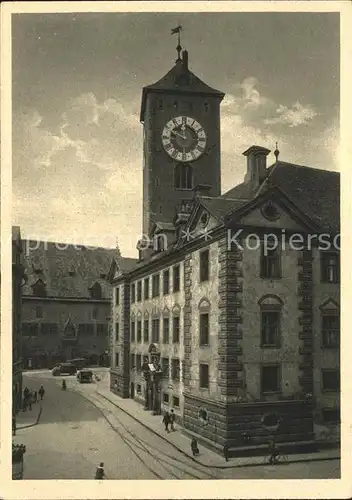 Regensburg Rathaus vom Kohlenmarkt Altstadt / Regensburg /Regensburg LKR