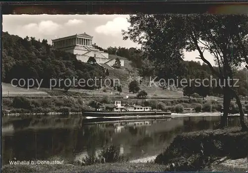 Donaustauf Donaupartie Dampfer Walhalla Kat. Donaustauf