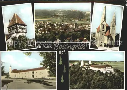 Beilngries Flurerturm St Walburga Kirche Exerzitienhaus Schloss Hirschberg Kat. Beilngries