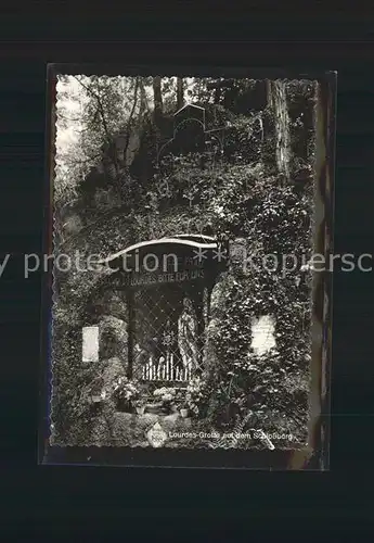 Regenstauf Lourdes Grotte auf dem Schlossberg Kat. Regenstauf