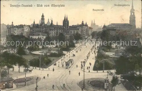 Dresden Blick vom Albertplatz Kat. Dresden Elbe