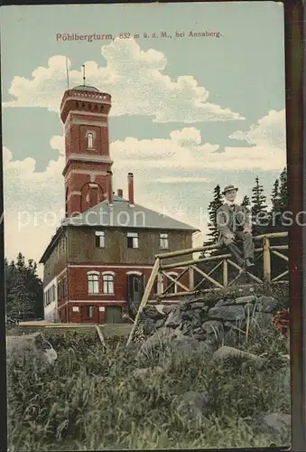 Annaberg Buchholz Erzgebirge Poehlbergturm Kat. Annaberg