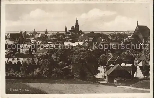 Freiberg Sachsen Teilansicht Kat. Freiberg