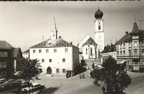 Hemau Marktplatz Kirche Kat. Hemau