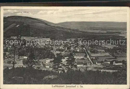 Jonsdorf Totalansicht mit Buchberg Kat. Kurort Jonsdorf